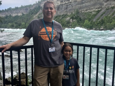 Down river from Niagara. 