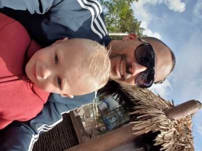 me and my son in "Toverland"