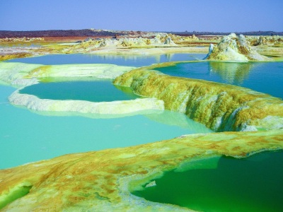 Dallol volcano in Danakil Depression, Ethiopia