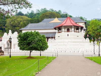# Temple of the Sacred Tooth Relic or Sri Dalada 
     Maligawa in Kandy, Sri Lanka

