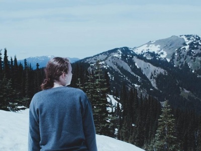 Cold winter along Hurricane Ridge, Olympic National Park, Washington state. 