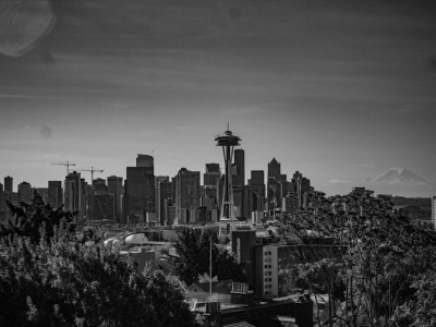 Looking out on downtown Seattle from Kerry Park.
