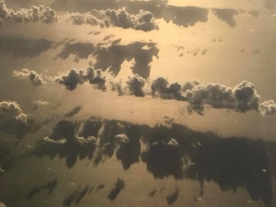 Clouds above the Gulf of Mexico.