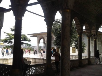 Mysterious view, inner pavilions at Topkapi Palace , Istanbul, Sept 2018 