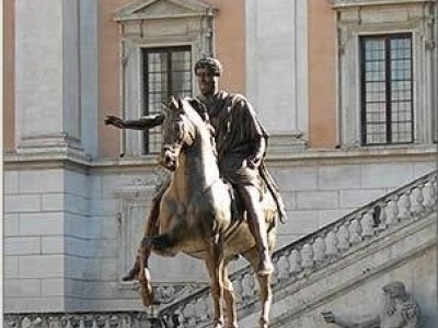 Statue, Marcus Aurelius, Rome, Italy 